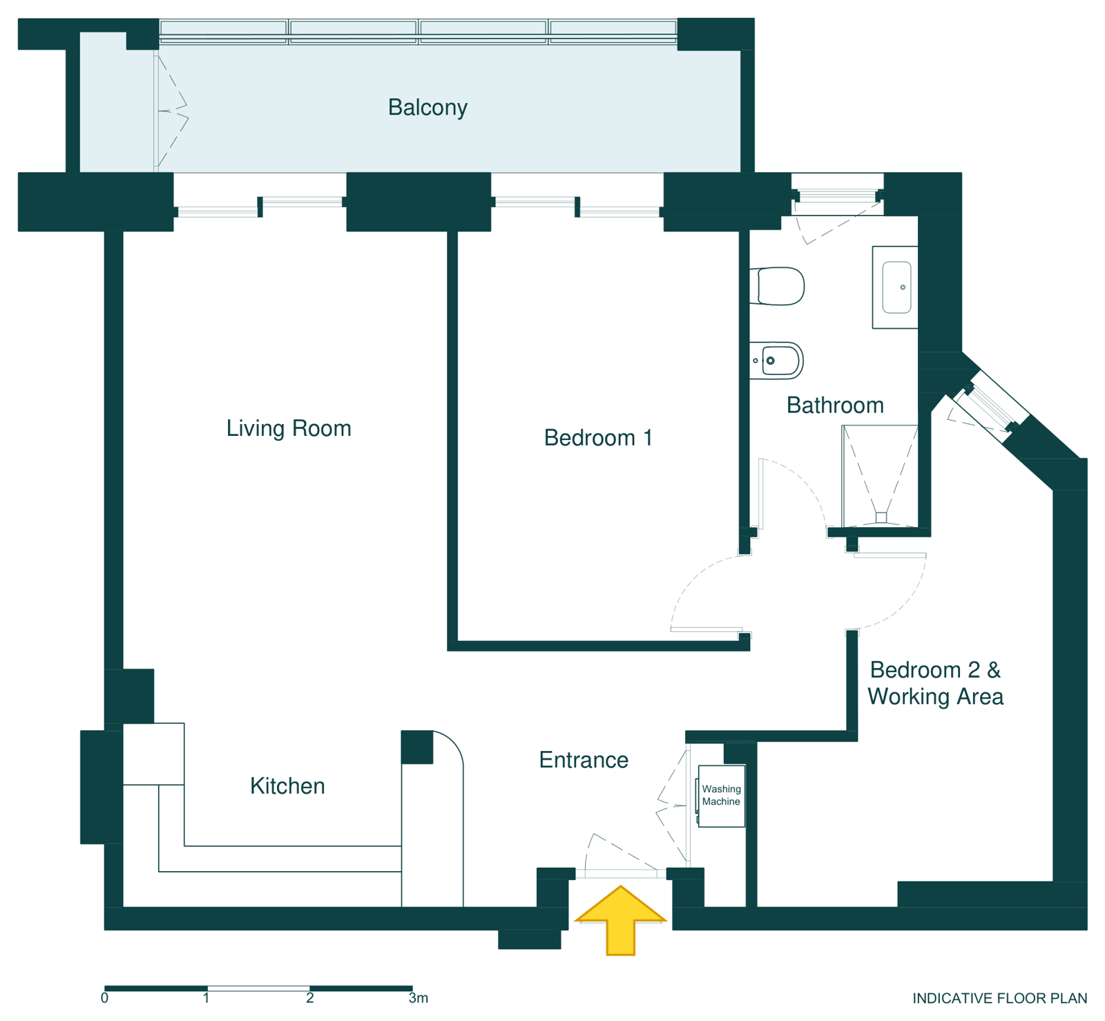 Floor plan of Your Roman Holiday Home