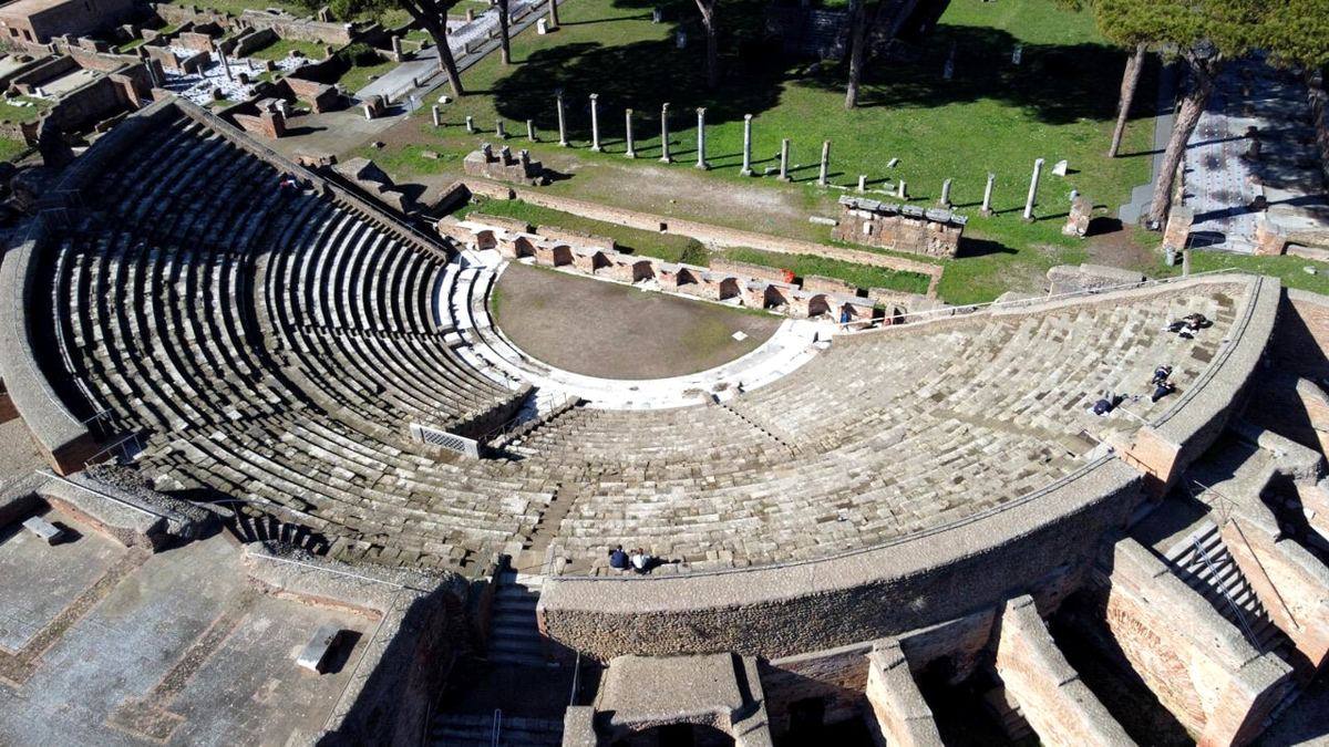 The Roman theatre of Ostia Antica